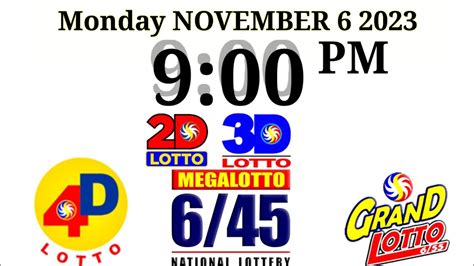 Lotto Result November 6 2023 9pm [Complete Details] .